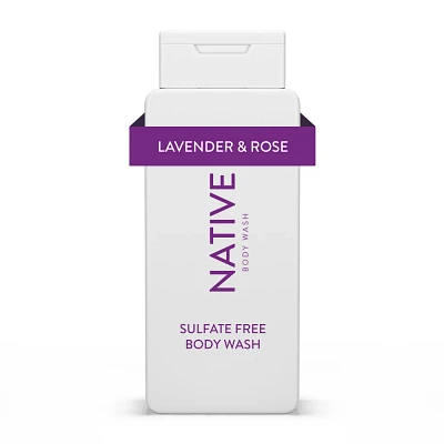 Native Body Wash - Lavender & Rose - Sulfate Free - 18 fl oz