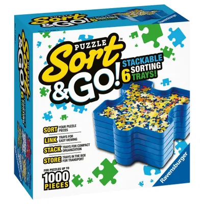 Ravensburger Puzzle Sort & Go! Stacking Sorting Trays