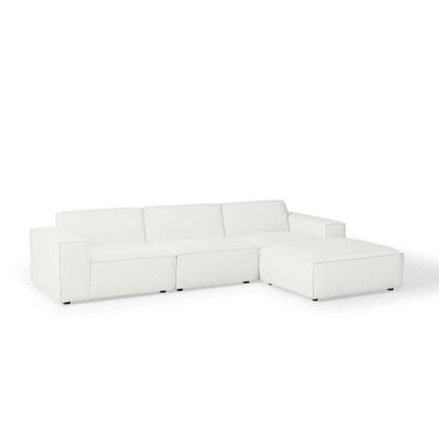 4pc Restore Sectional Sofa  - Modway: Modular, Upholstered, Wood Frame, Modern Style