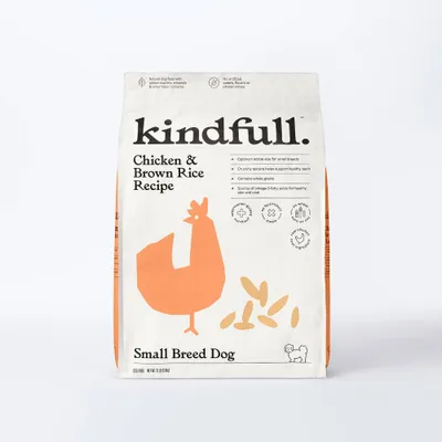 Chicken & Brown Rice Recipe Small Breed Dry Dog Food - 13lbs - Kindfull