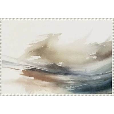 Amanti Art 33x23 Gentle Abstractions by PI Studio Framed Wall Art Print: Large Canvas, Earth Tone Decor, Polystyrene Frame