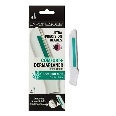 JAPONESQUE Comfort+ Dermaplaner Razor Refill Blades - 4ct