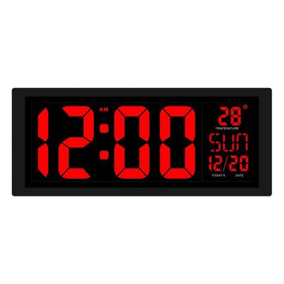 14.5 Digital Daylight Savings Self-Set Wall Clock - The Chicago Lighthouse: Modern Analog, Indoor Use, Recycled Plastic