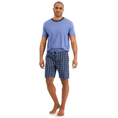 Hanes Premium Mens Shorts and T-Shirt Pajama Set 2pc
