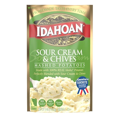 Idahoan Gluten Free Sour Cream & Chives Mashed Potatoes - 4oz