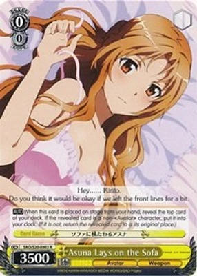 Asuna Lays on the Sofa