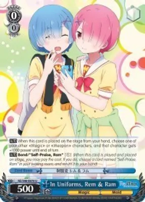 In Uniforms, Rem & Ram