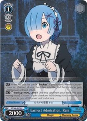 Earnest Admiration, Rem