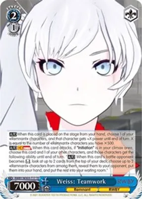 Weiss: Teamwork