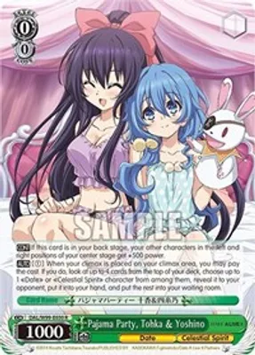 Pajama Party, Tohka & Yoshino