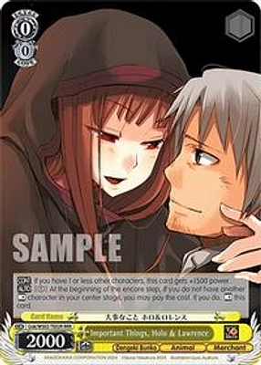 Important Things, Holo & Lawrence (RRR)