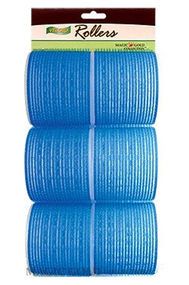 Magic Gold Velcro Rollers Blue