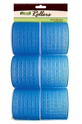 Magic Gold Velcro Rollers Blue