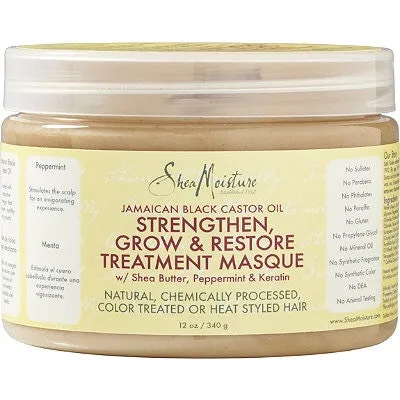 Shea Moisture Jamaican Black Castor Oil Strengthen, Grow & Restore Treatment Masque