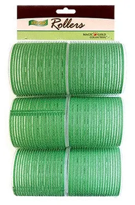 Magic Gold Velcro Rollers Green