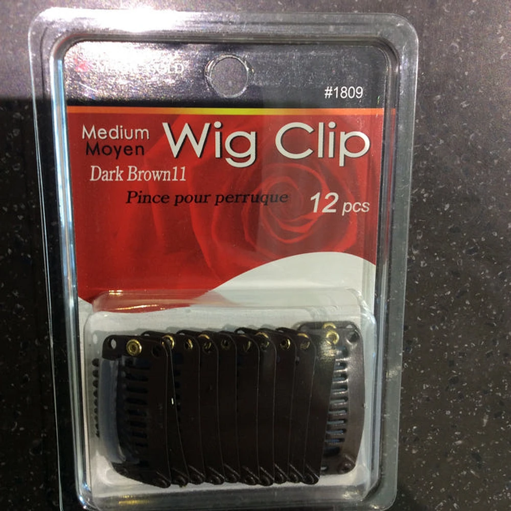 Medium Brown Wig Clip