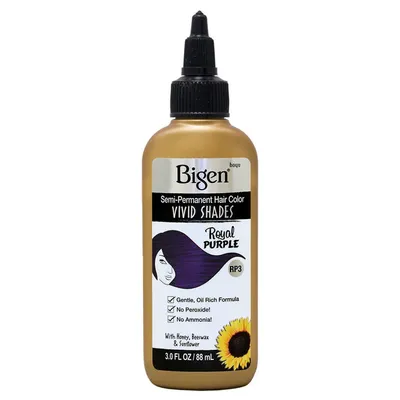 Bigen Semi-Permanent Hair Colors Vivid Shades Royal Purple