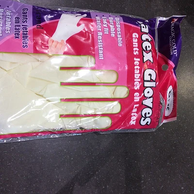 Magic Gold Latex Gloves Large