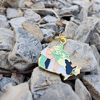 Canada Keychain - Morse Code Love
