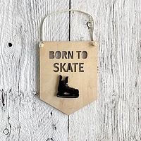 Born To Skate 3D Wall Flags - Etch'd Designs