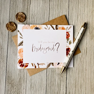 Bridesmaid Card - Loft Designs Canada
