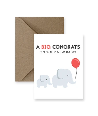 A Big Congrats On Your New Baby Card - IM Paper