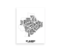 St Albert Maps - Damon D Chan Map Designs