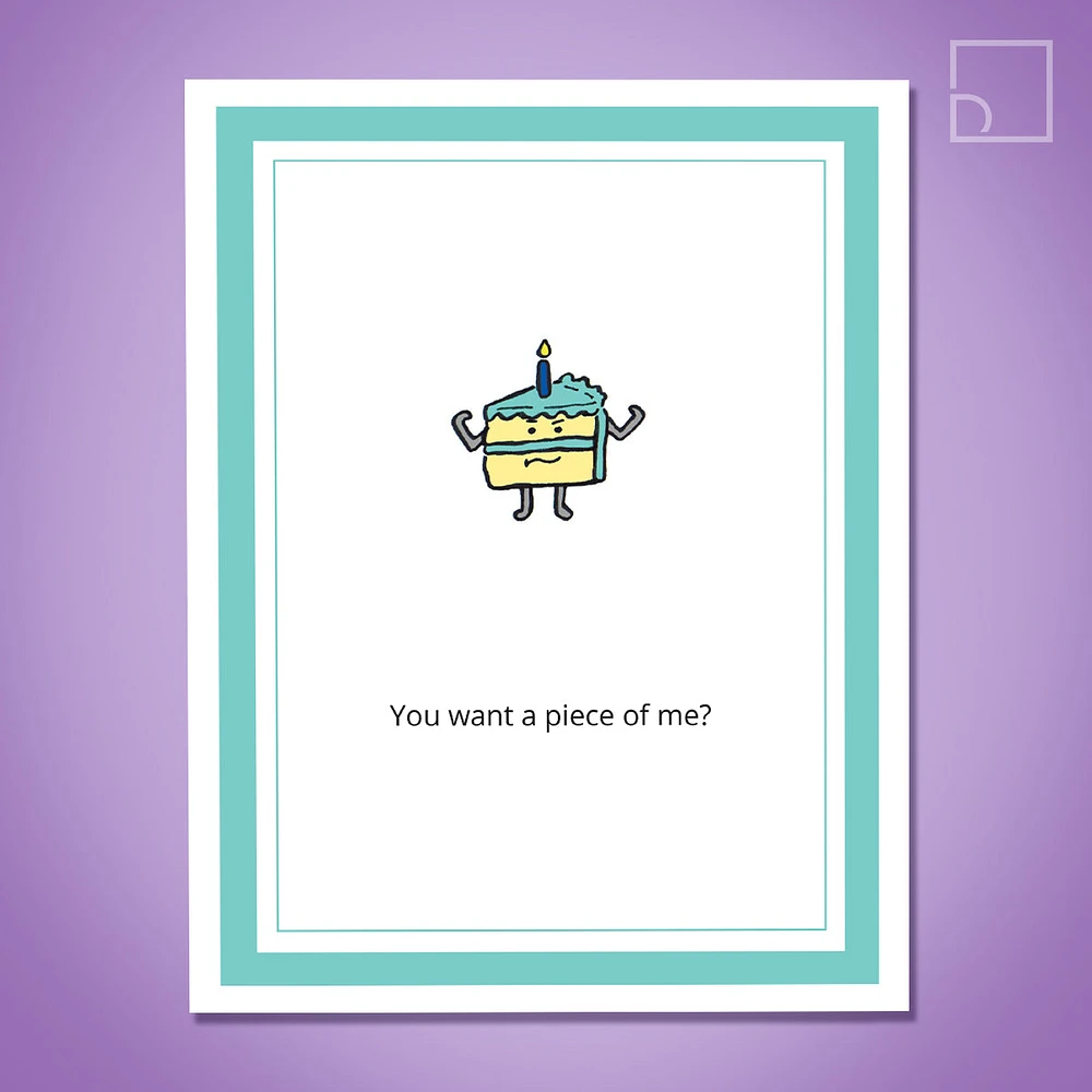 Cake Piece Card - Design Corner