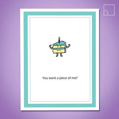 Cake Piece Card - Design Corner