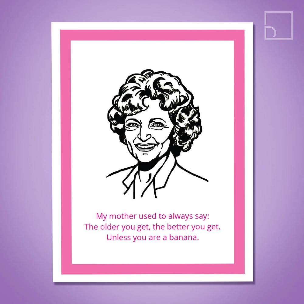 Golden Girls Rose Card - Design Corner