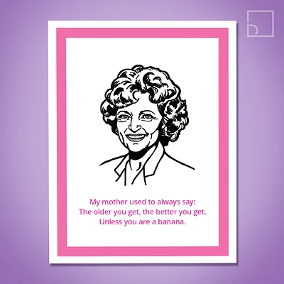 Golden Girls Rose Card - Design Corner