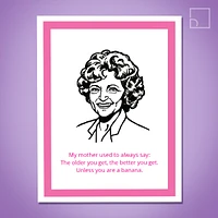 Golden Girls Rose Card - Design Corner