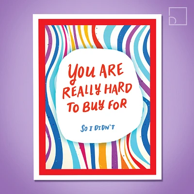 Hard to Buy For Card - Design Corner