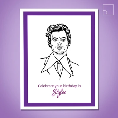 Harry Styles Card - Design Corner