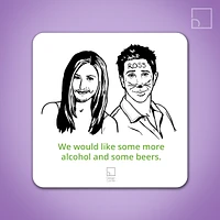 Friends Alcohol and Beer Coaster - Design Corner