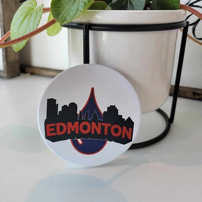 Edmonton Cityline Oil Drop Coaster - All Decked Out