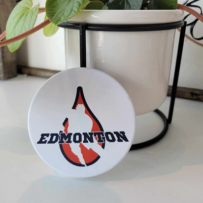 Edmonton Player Oil Drop Coaster - All Decked Out