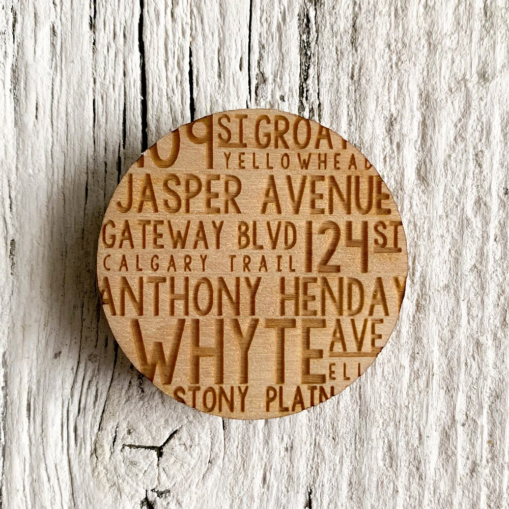 Edmonton Roads Magnet - Etch'd Designs