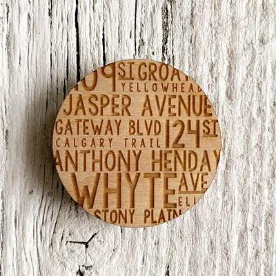 Edmonton Roads Magnet - Etch'd Designs