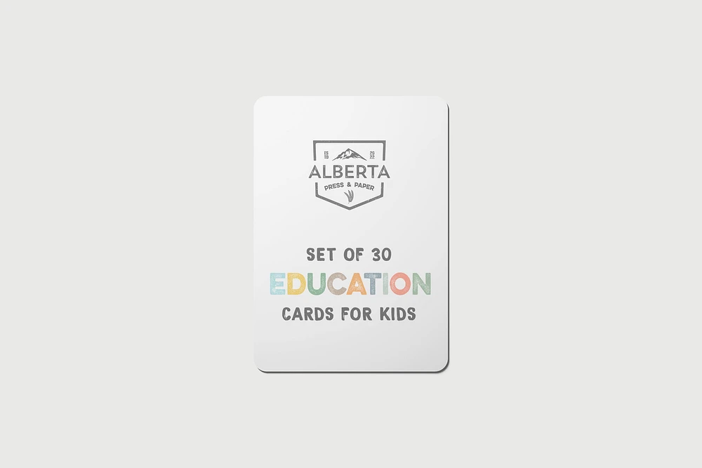 Education Cards - Alberta Press and Paper