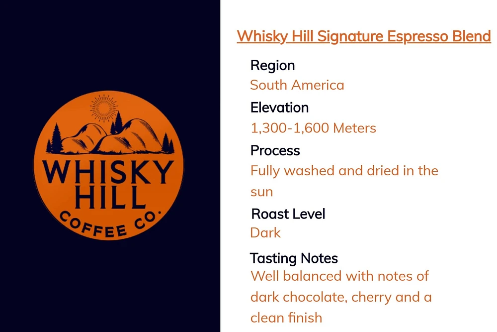Whiskey Hill Coffee Co. - Signature Espresso Blend
