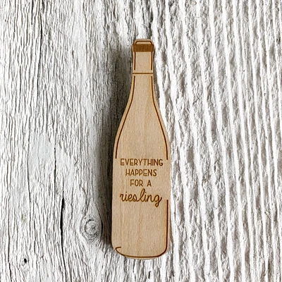 Wine Bottle Magnet - Etch'd Designs