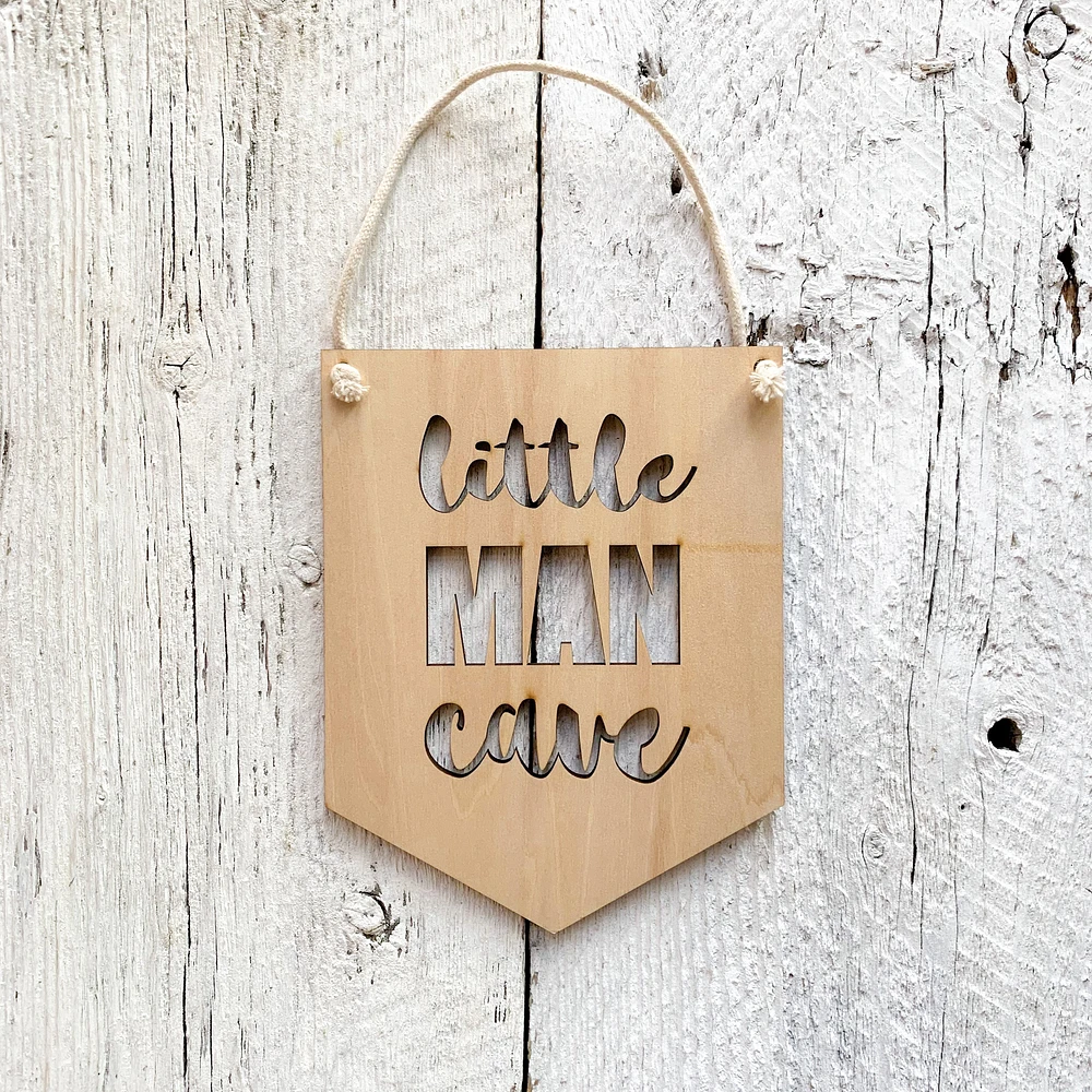 Little Man Cave Wall Flag - Etch'd Designs