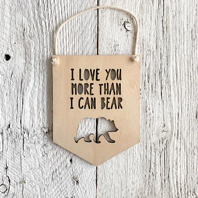 More Than I Can Bear Wall Flag - Etch'd Designs