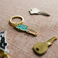 Happy Camper Keychain - Morse Code Love