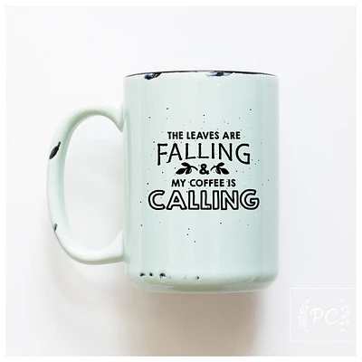 LEAVES ARE FALLING - MUG - PRAIRIE CHICK PRINTS