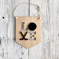 Love (Hockey) 3D Wall Flags - Etch'd Designs