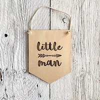 Little Man Wall Flag - Etch'd Designs