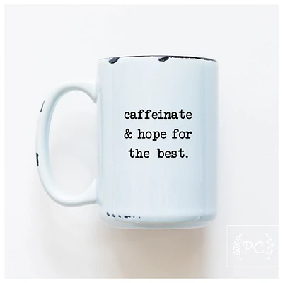 CAFFEINATE - MUG - PRAIRIE CHICK PRINTS
