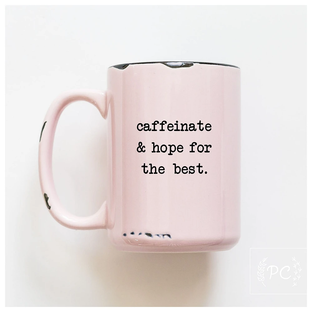 CAFFEINATE - MUG - PRAIRIE CHICK PRINTS